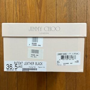 JIMMY CHOO Patent Leather Black Lance